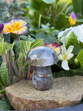 Load image into Gallery viewer, Moss Agate Mushroom Carving

