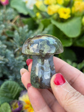 Load image into Gallery viewer, Moss Agate Mushroom Carving
