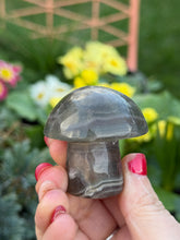 Load image into Gallery viewer, Smoky Fluorite Mushroom Carving
