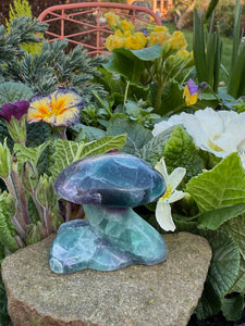 Fluorite Mushroom Carving