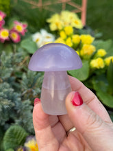 Load image into Gallery viewer, Lavender Fluorite Mushroom
