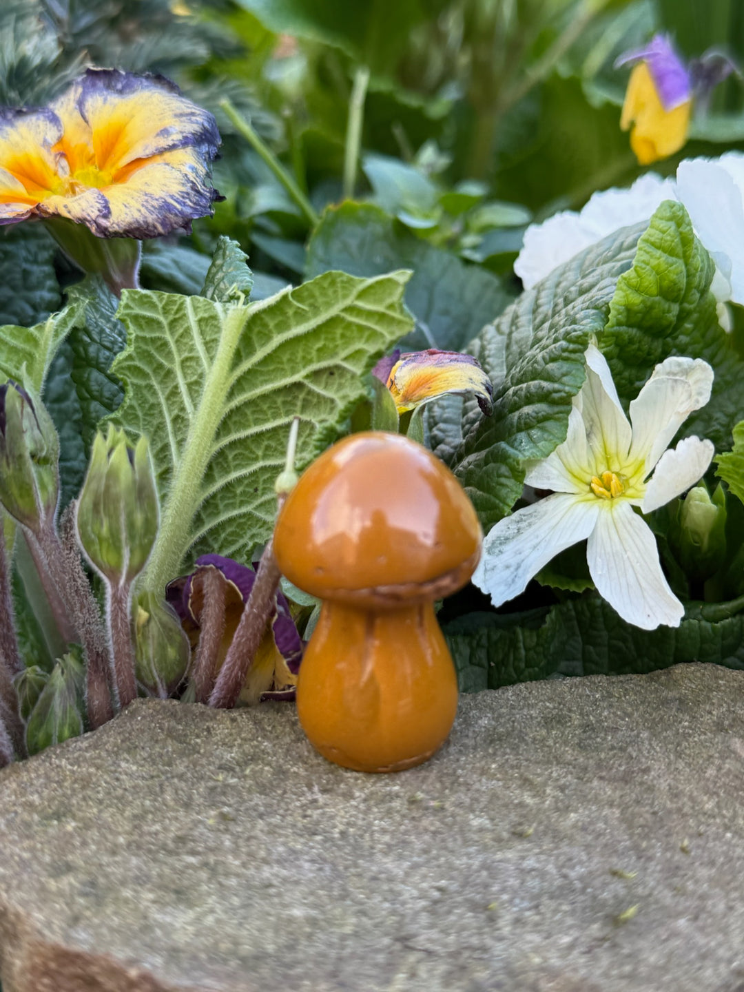 Mookaite Jasper Mushroom Carving