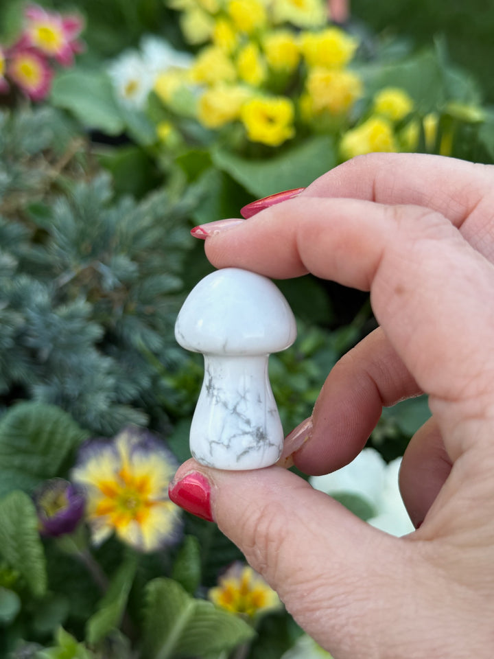 Howlite Mushroom Carving