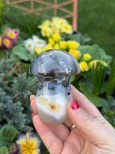 Load image into Gallery viewer, Large Agate Mushroom Carving
