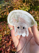 Load image into Gallery viewer, Freestanding Clear Quartz Jelly Fish Pet Carving
