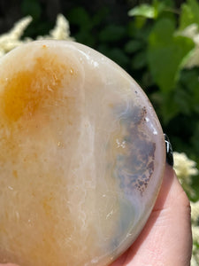 Large Natural Agate Galet Palmstone