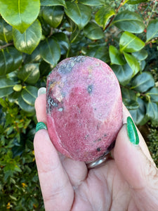 Rhodonite Palmstone with Sheen