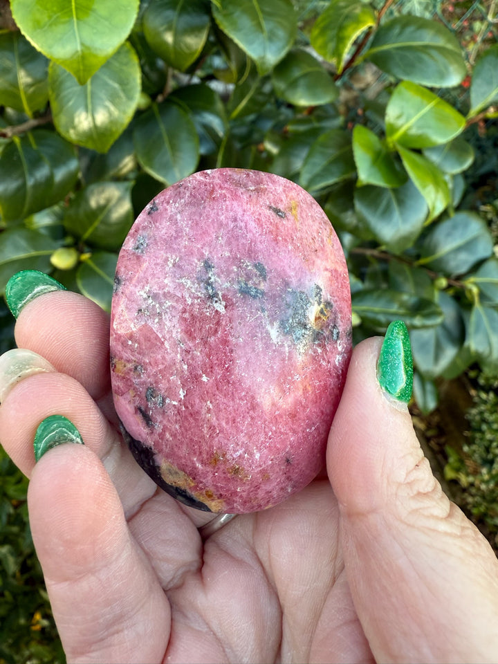 Rhodonite Palmstone with Sheen