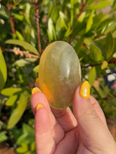 Load image into Gallery viewer, Yellow Fluorite Palmstone
