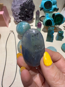 Blue Fluorite Palmstone