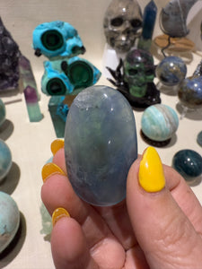 Blue Fluorite Palmstone