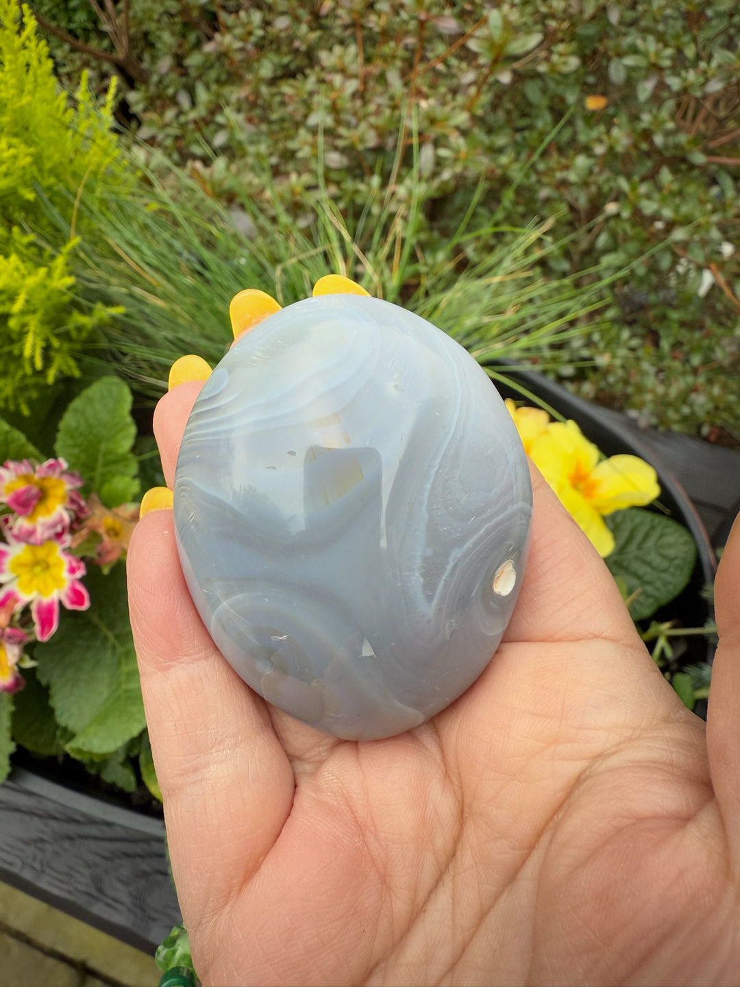 Natural Agate Palmstone