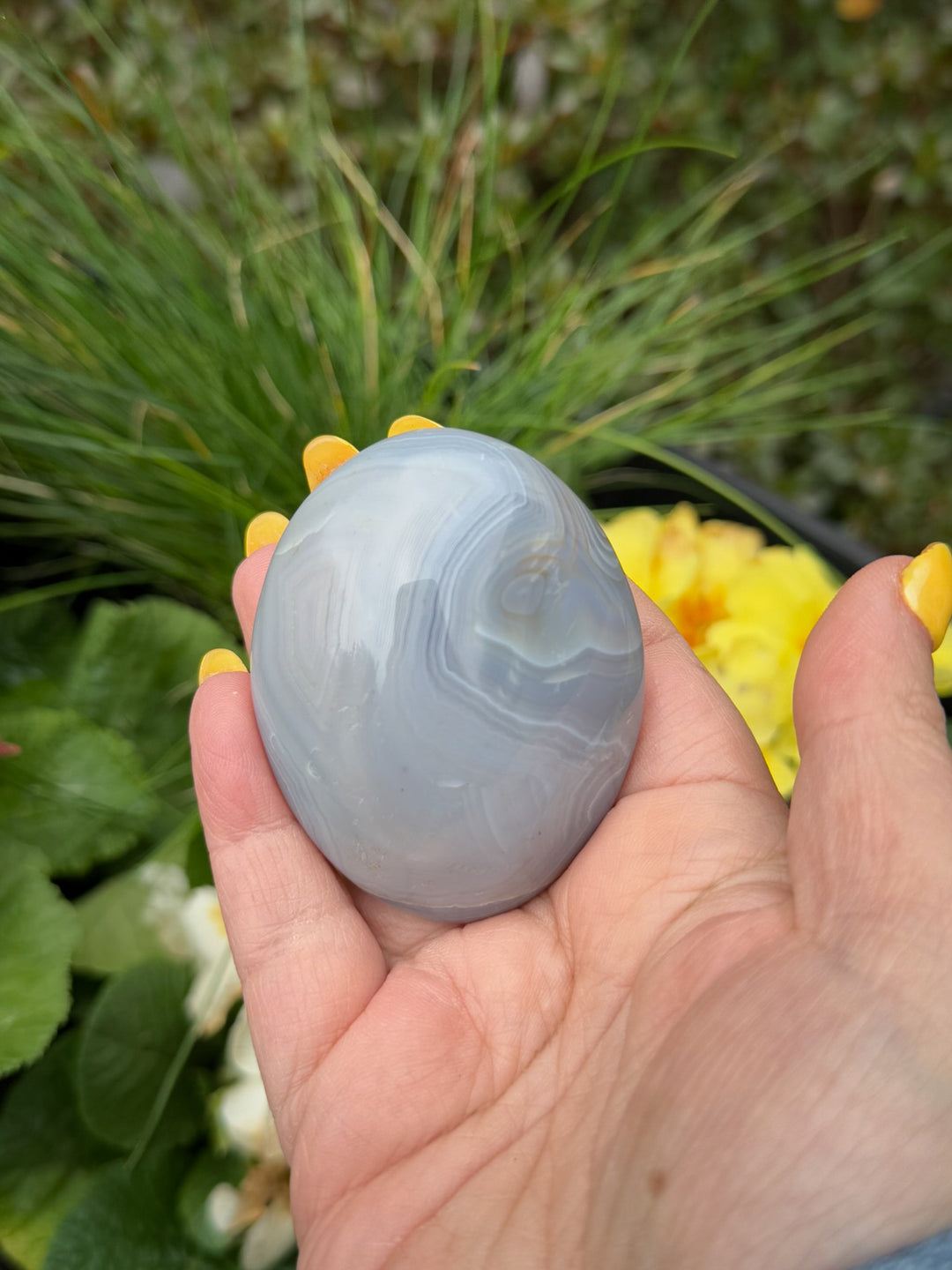 Natural Agate Palmstone