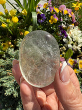 Load image into Gallery viewer, Lodolite Garden Quartz Palmstone
