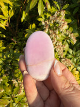Load image into Gallery viewer, Uv Reactive Pink Aragonite Palmstone

