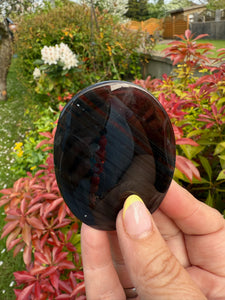 Ice Obsidian Palmstone