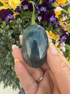 Blue Fluorite Palmstone