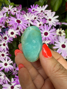 Blue Andean Opal Tumbestone
