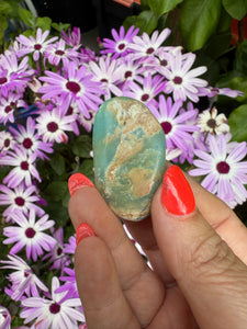 Blue Andean Opal Tumbestone