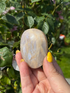 Blue Flash Moonstone Palmstone