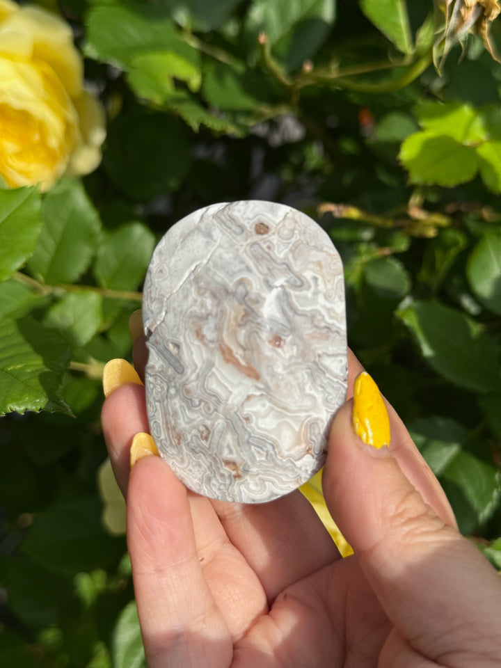Crazy Lace Agate Palmstone from Mexico