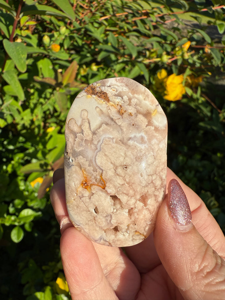 Flower Agate Palmstone
