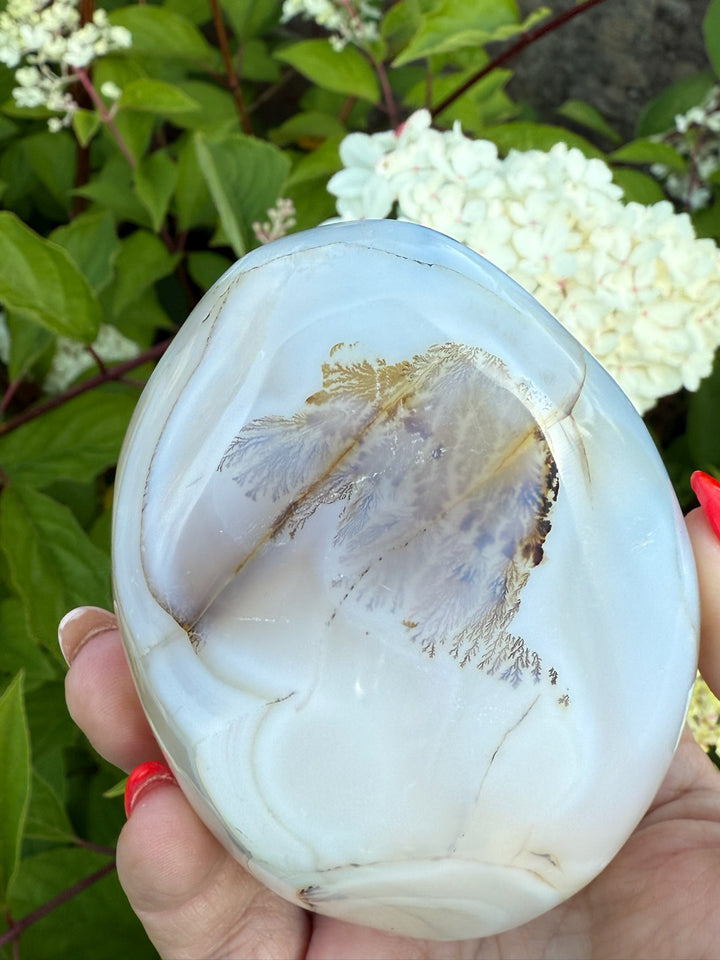 Large Dendritic Agate Palmstone Galet