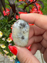 Load image into Gallery viewer, Blue Opal Tumblestone with Dendrites from Peru
