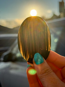 Midnight Lace Obsidian Palmstone