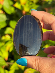 Midnight Lace Obsidian Palmstone
