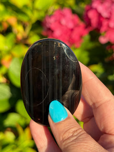 Midnight Lace Obsidian Palmstone