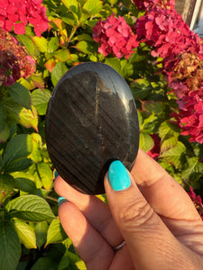 Midnight Lace Obsidian Palmstone
