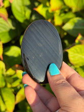 Load image into Gallery viewer, Midnight Lace Obsidian Palmstone
