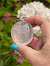 Load image into Gallery viewer, Clear Rose Quartz Palmstone

