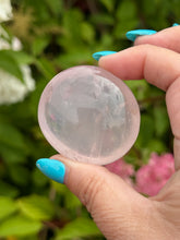 Load image into Gallery viewer, Clear Rose Quartz Palmstone
