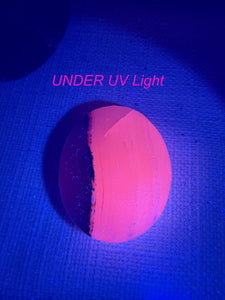 UV Reactive Smoky Mangano Calcite Palmstone