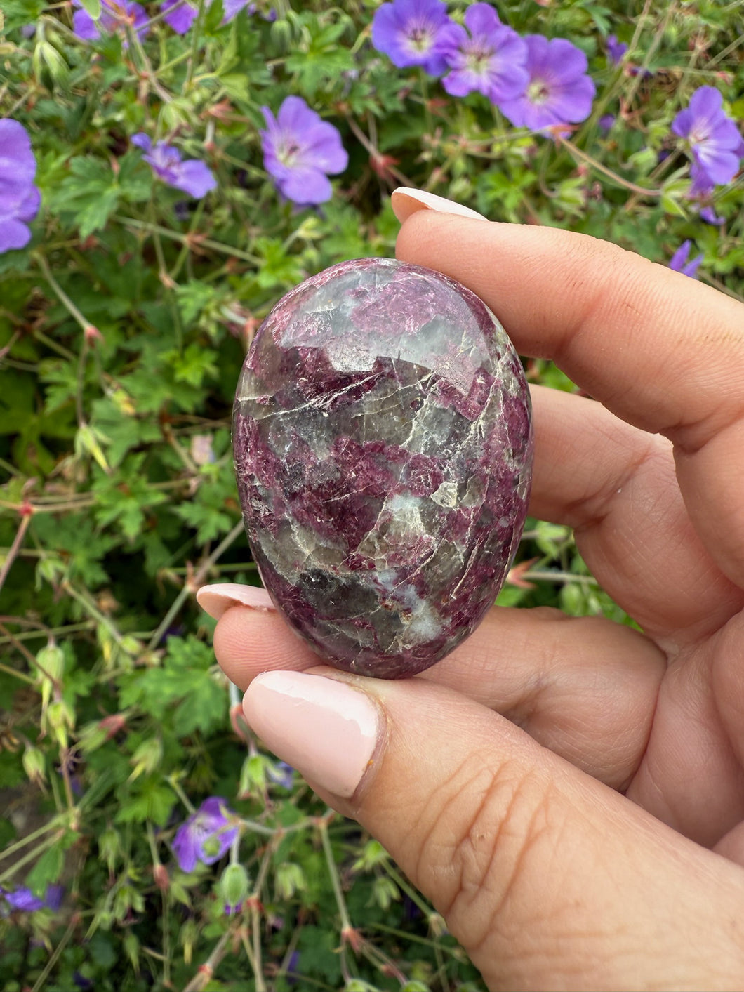 Rubellite Pink Tourmaline Palmstone