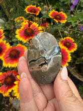 Load image into Gallery viewer, UV Reactive Volcano Agate Palmstone
