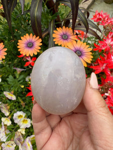 Blue Rose Quartz Palmstone