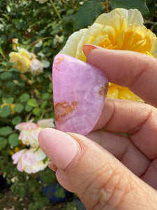 Uv Reactive Pink Aragonite Tumblestone