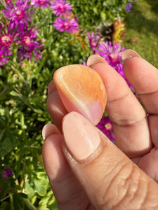 Uv Reactive Pink Aragonite Tumblestone