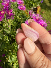 Load image into Gallery viewer, Uv Reactive Pink Aragonite Tumblestone
