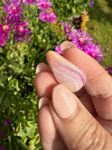 Uv Reactive Pink Aragonite Tumblestone