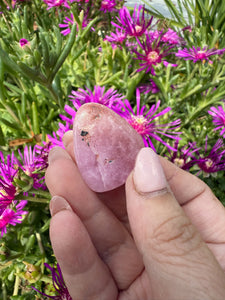 Uv Reactive Pink Aragonite Tumblestone