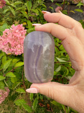 Load image into Gallery viewer, Lavender Fluorite Palmstone
