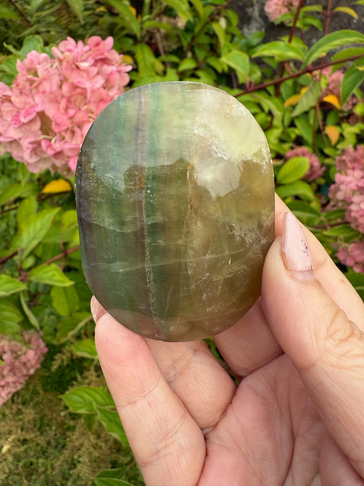 Mango Fluorite Palmstone