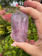 Load image into Gallery viewer, Glassy Purple Fluorite Palmstone
