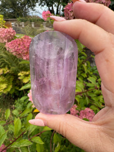 Glassy Purple Fluorite Palmstone