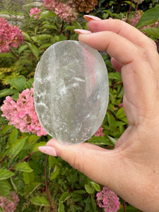 Large Clear Fluorite Palmstone