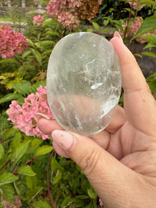 Large Clear Fluorite Palmstone